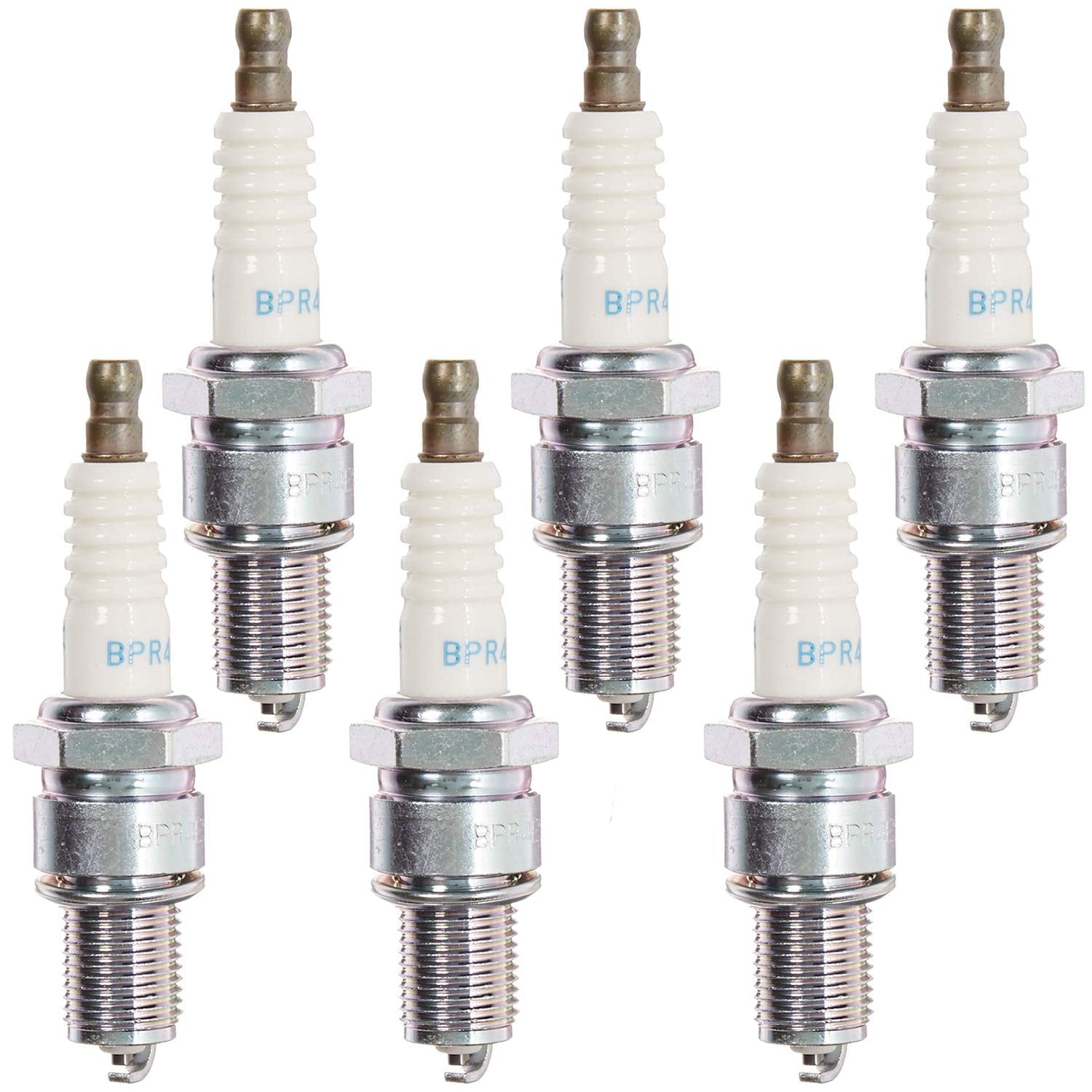 NGK 6 Pack of Genuine OEM Replacement Spark Plugs # BPR4ES-6PK