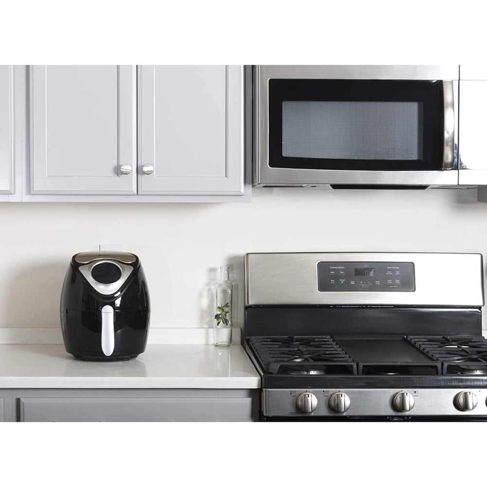 14.5 Cup 3.7 Qt Digital Air Fryer Cooker With 7 Smart Programs, Led Touch Screen, Oil-Less Non-Stick Coated Basket, Timer Counter Top, Healthy Kitchen Safe Frying Station With Cook Book