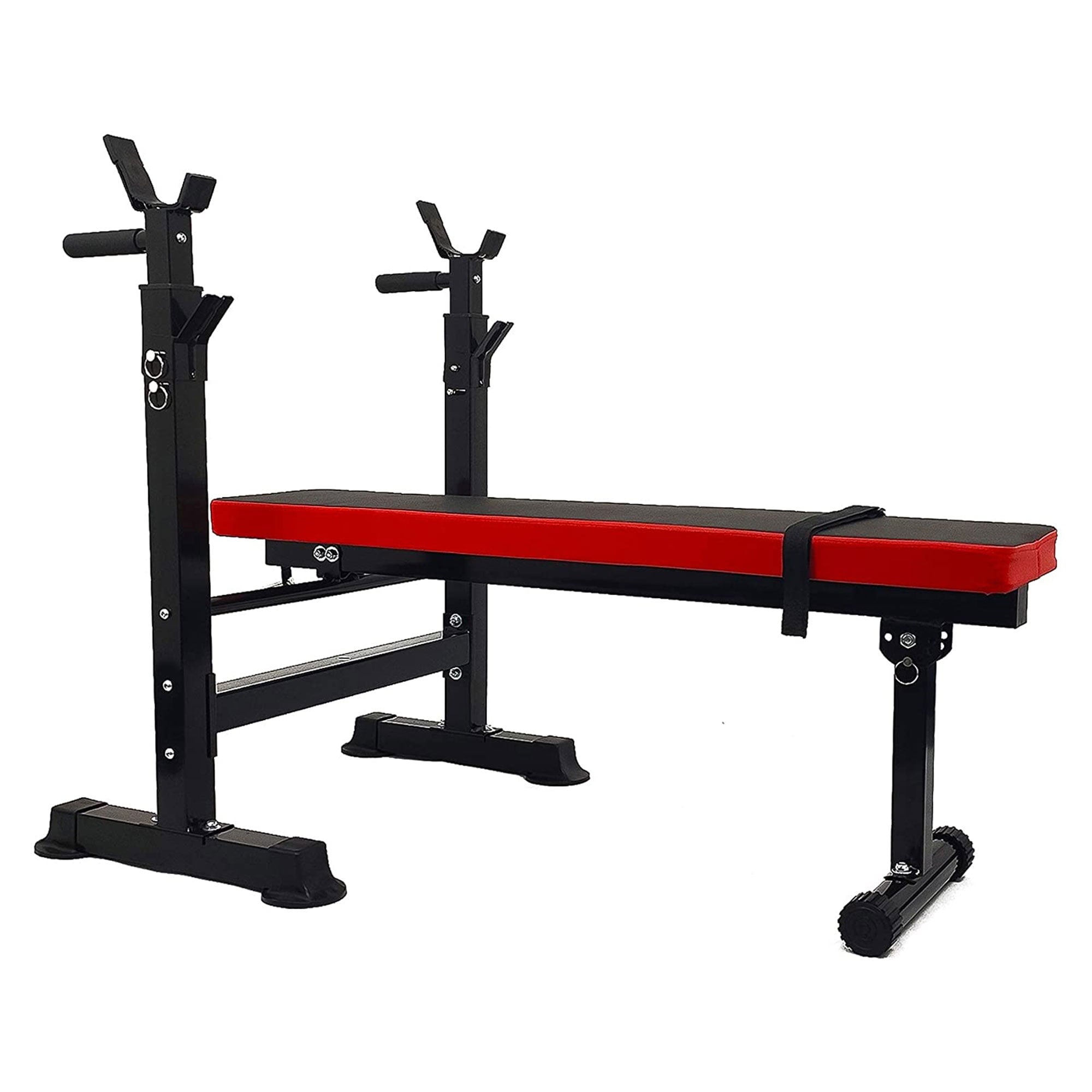 Fitvids LX400 Adjustable Olympic Workout Bench with Squat Rack