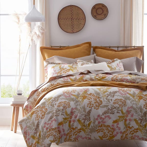 Company Cotton Florescence Multi-Colored King Cotton Percale Duvet Cover