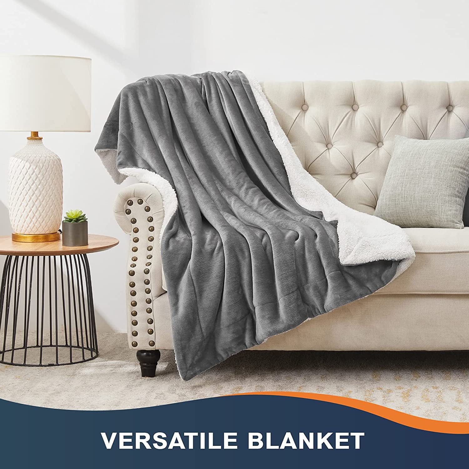 Walensee Sherpa Fleece Bed Blanket, Fluffy, Soft, Plush, Throw 50