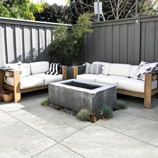 Alpe Silver 24 in. x 48 in. x 0.75 in. Porcelain Paver