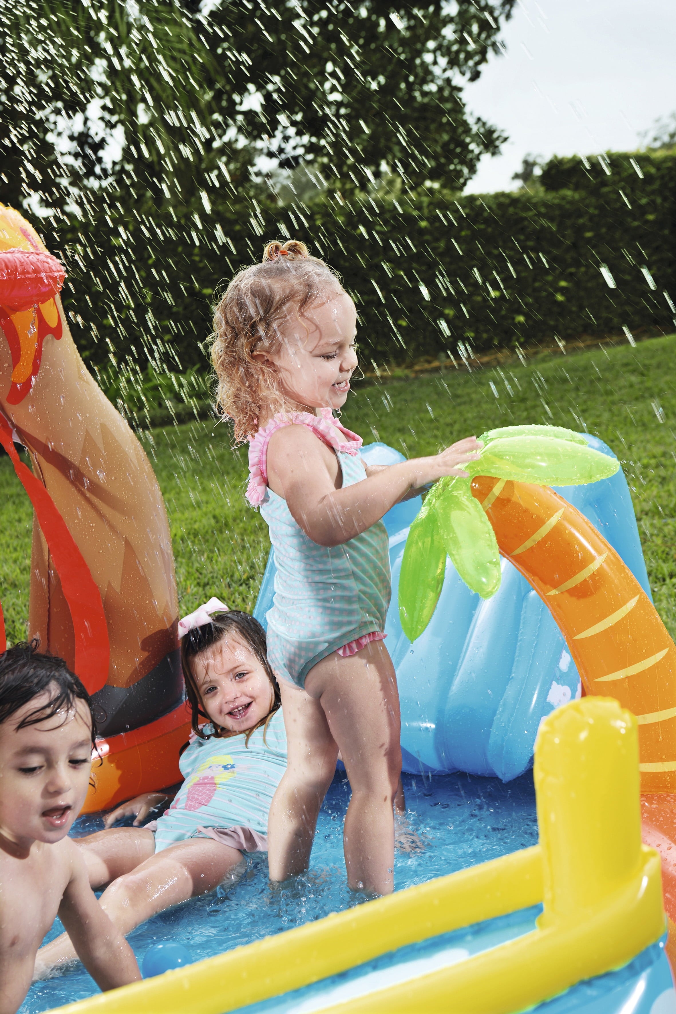 Bestway - H2OGO! 104 in. x 104 in. x 41 in. Lava Lagoon Play Center