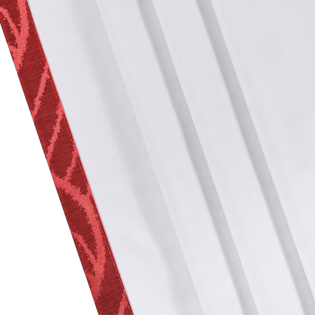 Pair Hilton Blackout Curtains Thermal Insulated Energy Saving Curtain Panels (Set of 2 Panels)- 108X96 - Red