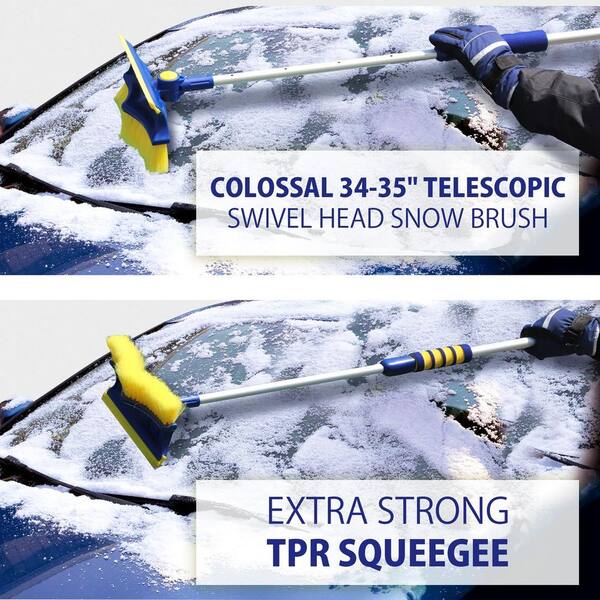 Colossal Telescopic 34 in.- 49 in. Snow Brush