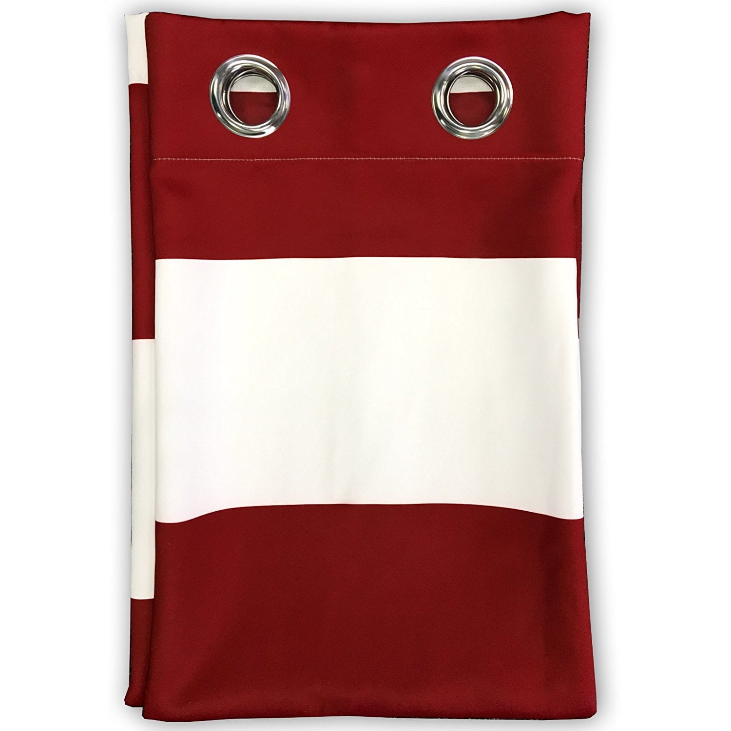 DriftAway Mia Stripe Room Darkening Grommet Unlined Window Curtains, Set Of Two Panels, Each 52