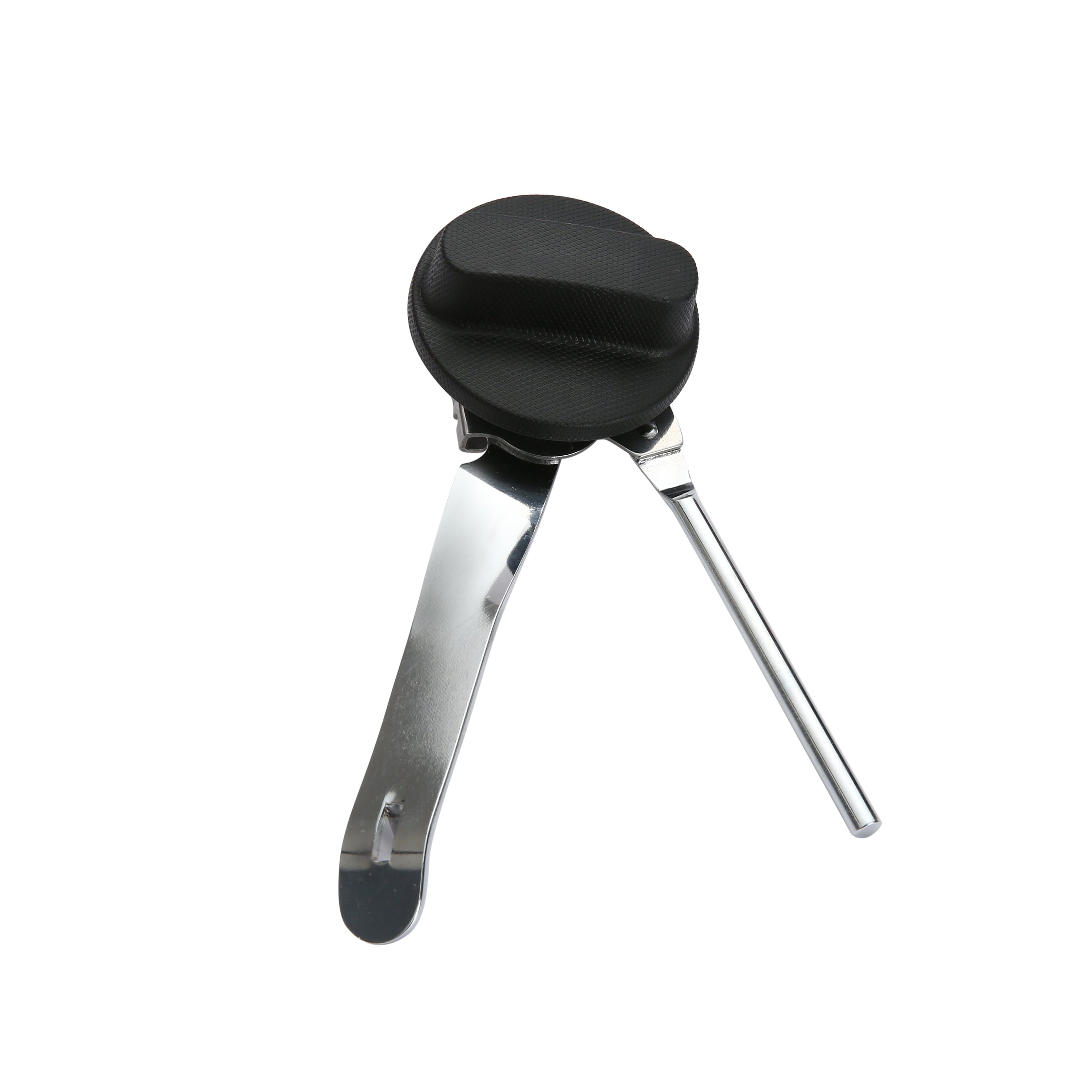 Mainstays Can Opener Stainless Steel Hand Grip Can and Bottle Opener, Silver and Black