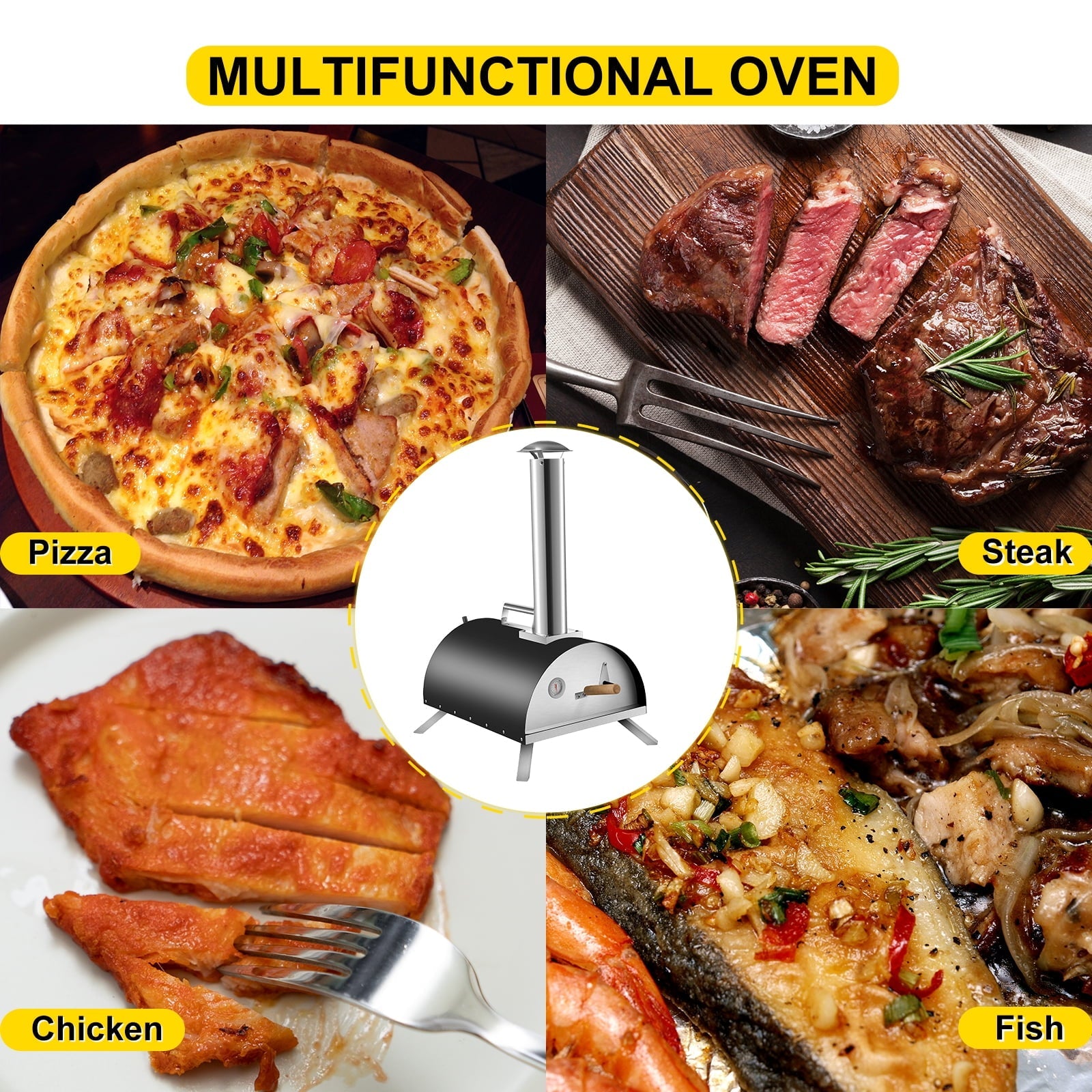 VEVOR Wood Fired Oven 12