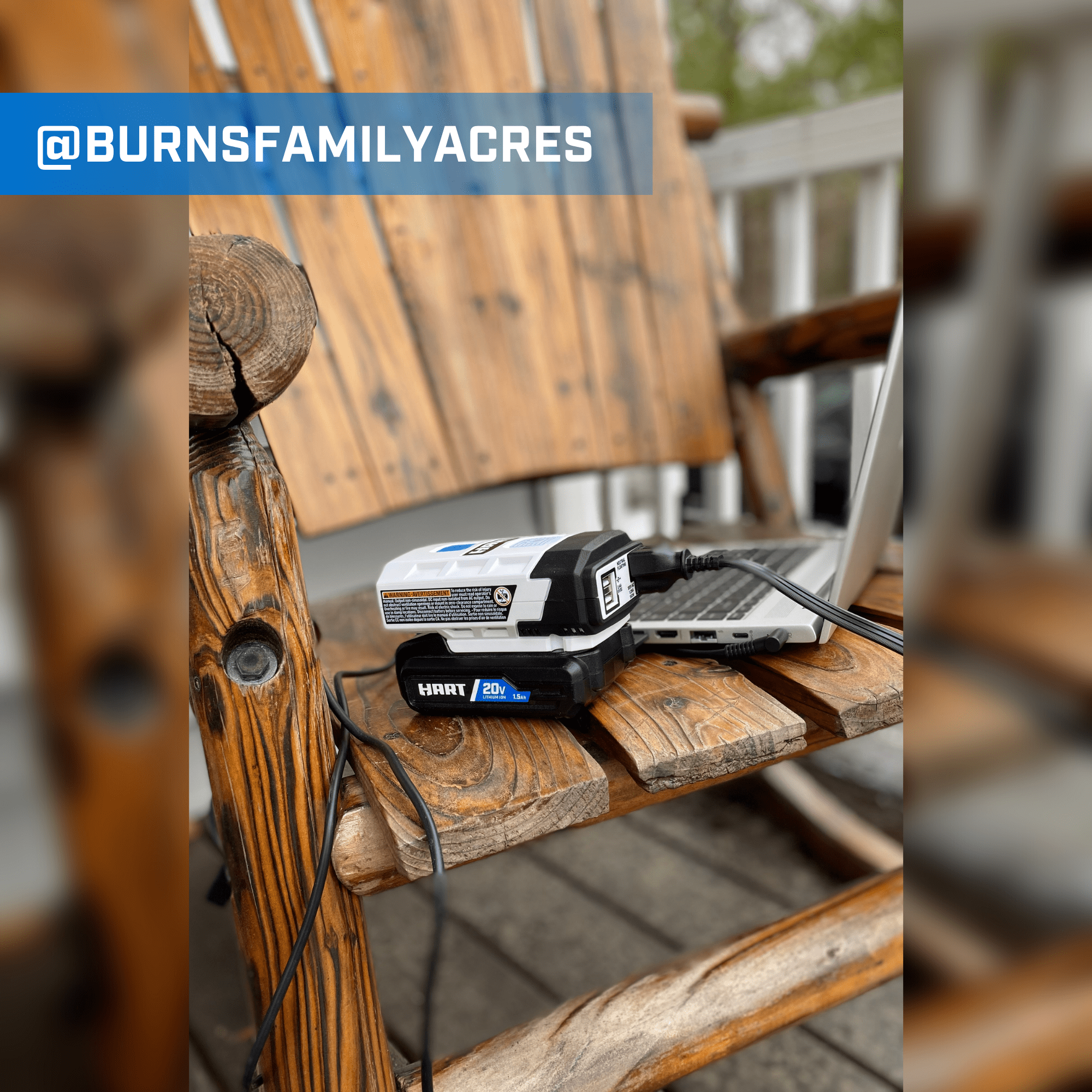 HART 20-Volt Power Source/Inverter (Battery Not Included)