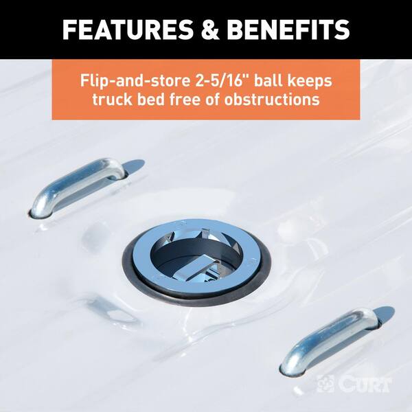 Double Lock EZr Gooseneck Hitch Kit with Brackets, Select Dodge, Ram 2500, 3500