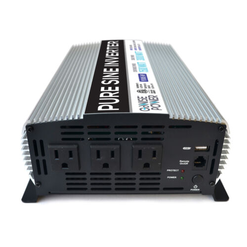 GoWISE Power 1500W/3000W Peak Pure Sine Wave Power Inverter with 3 AC Outlets