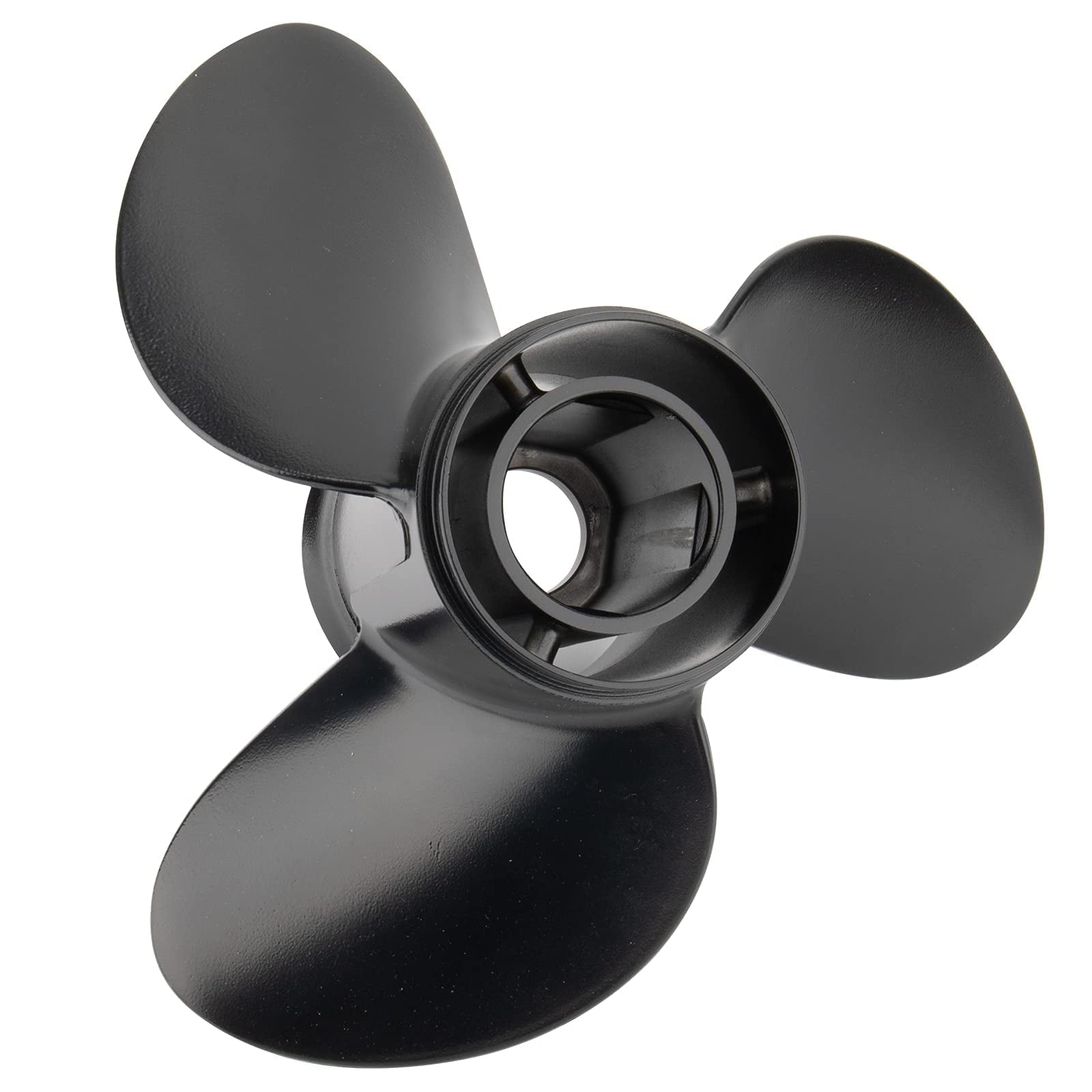 Qiclear OEM 13 1/4x17 Upgrade Aluminum Propeller Fit BRP Johnson Evinrude OMC Stern Drive 40-140 HP (Hub Kits Included) 13 Spline Tooth Parts No. 765183 RH