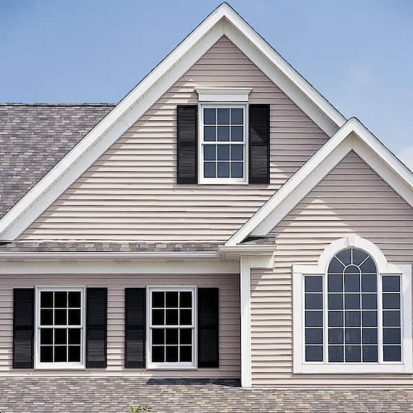 23.5 in. x 47.5 in. V-2500 Series Desert Sand Vinyl Single Hung Window with Colonial Grids/Grilles