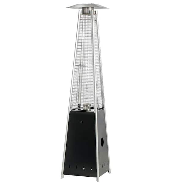Pyramid Patio Heater 89.5 in. 40,000 BTU Outdoor Propane Heater, Spiral Flame Patio Heater