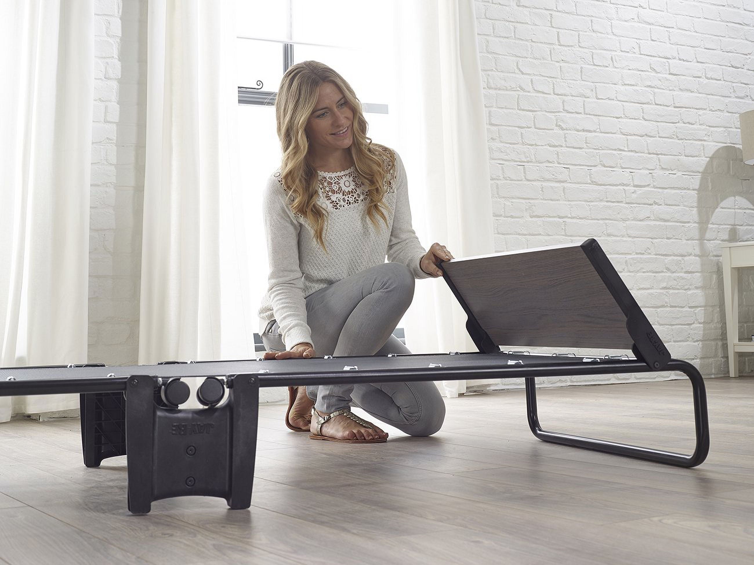 Jay-Be Inspire Folding Bed with Micro e-Pocket Spring Mattress and Headboard, Twin,