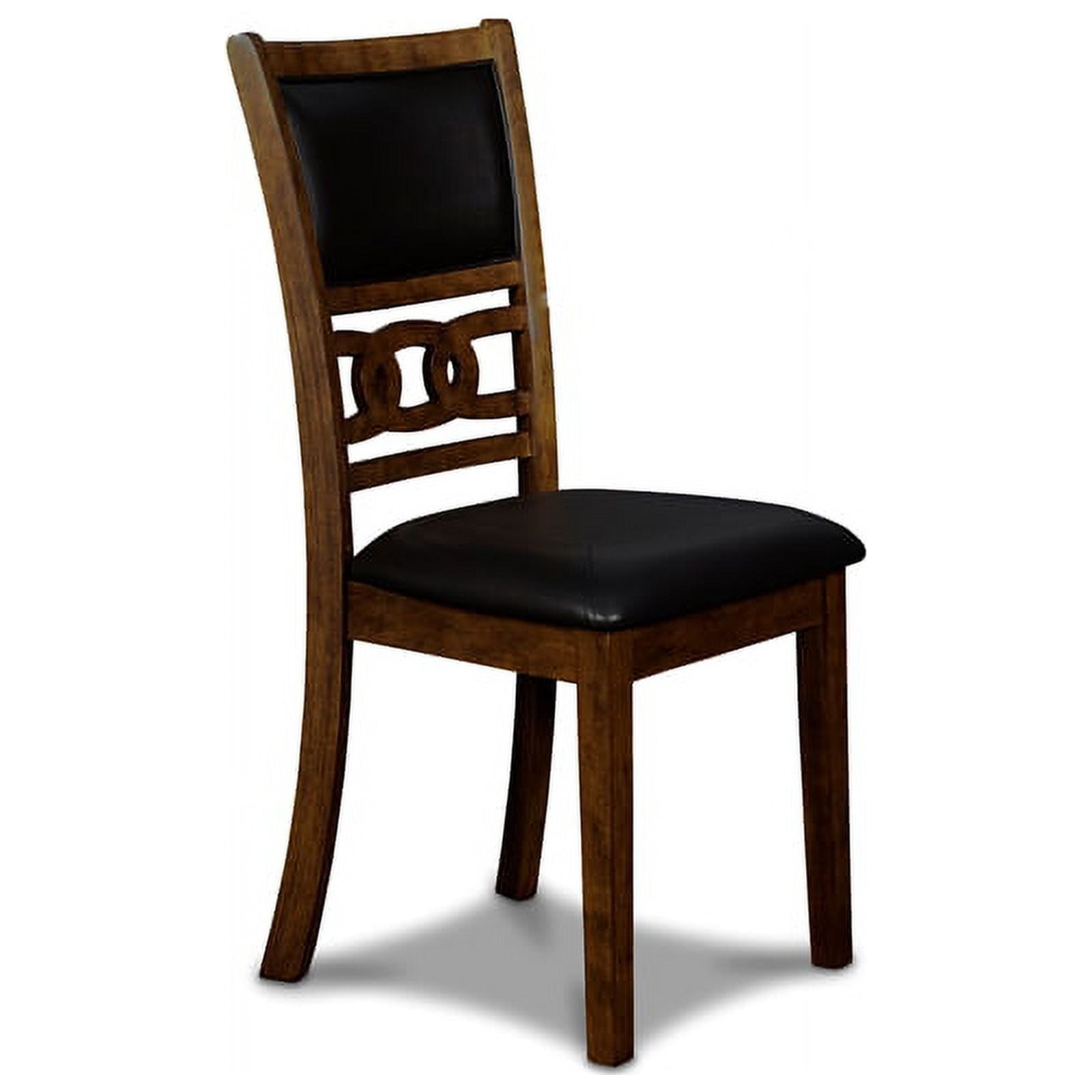 New Classic Furniture Gia Solid Wood Dining Drop Leaf Table W/2 Chairs in Brown