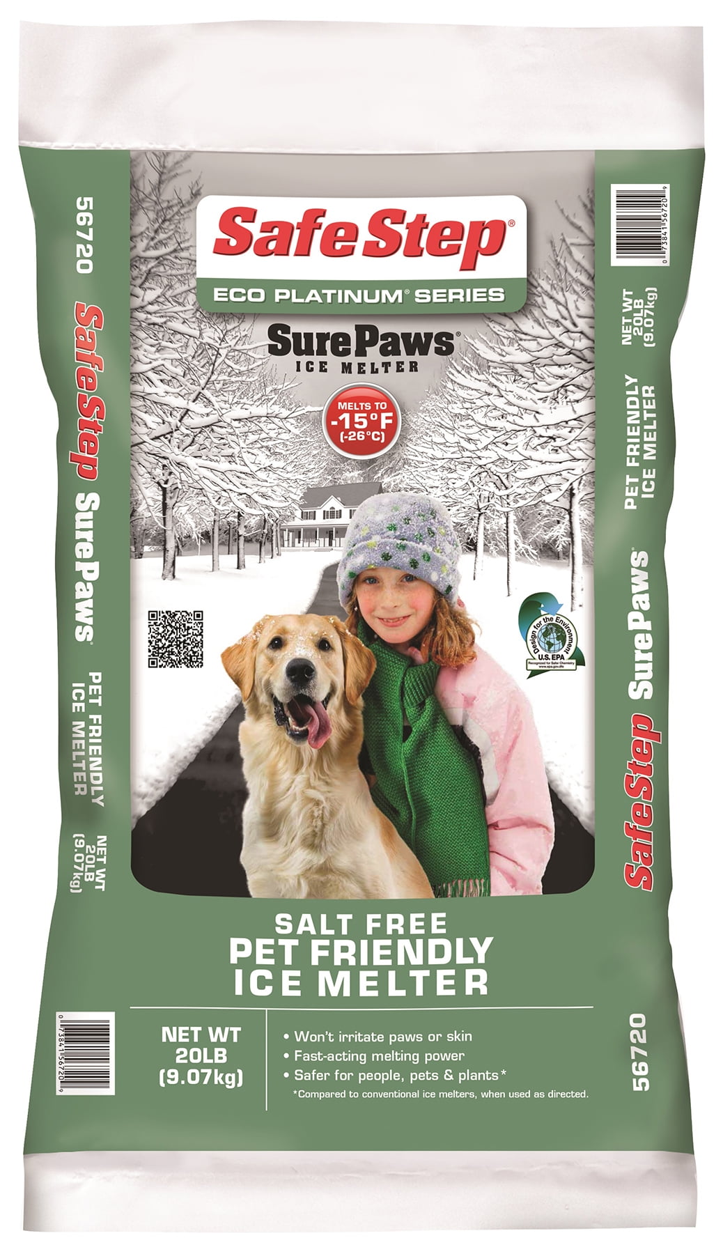 North American Salt Sure Paws Ice Melter, 20 lb