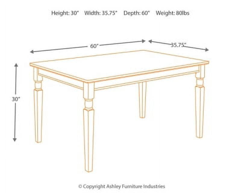 Signature Design by Ashley Casual Owingsville Dining Table  Black/Brown