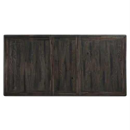 Heston Weathered White 84 in. Wood Dining Table