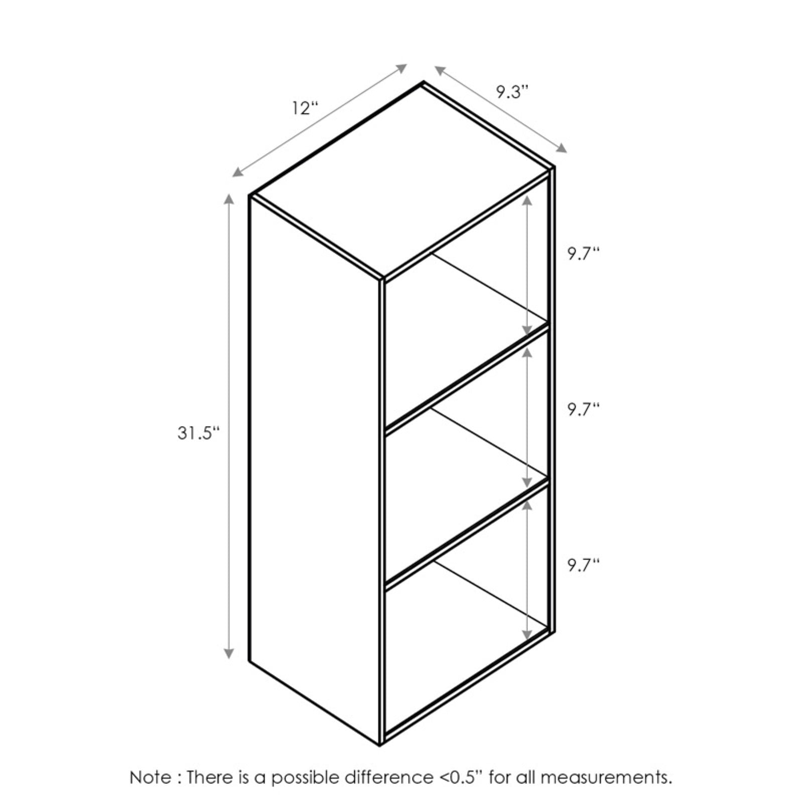 Furinno 3 Tier Open Shelf Bookcase