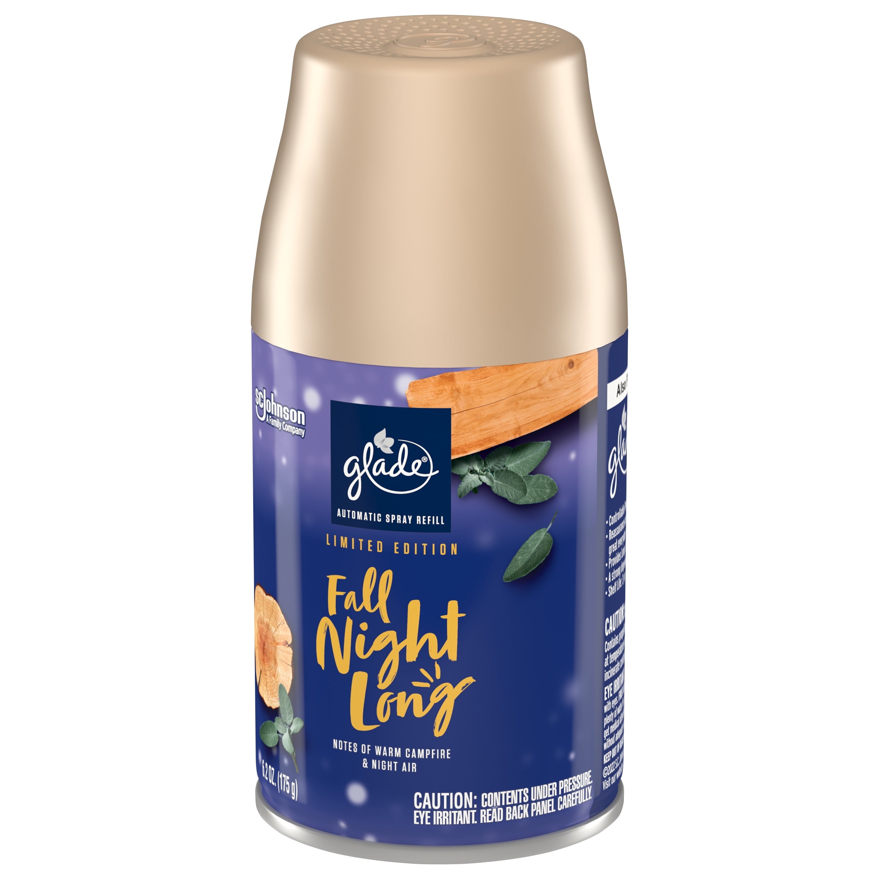 Glade Automatic Spray Refill, Air Freshener, Fall Night Long, 6.2 oz