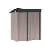 JOIVI Outdoor Storage Shed, 8'x6' Galvanized Metal Steel Garden Shed for Bike,Garbage Can, W/Lock,Brown