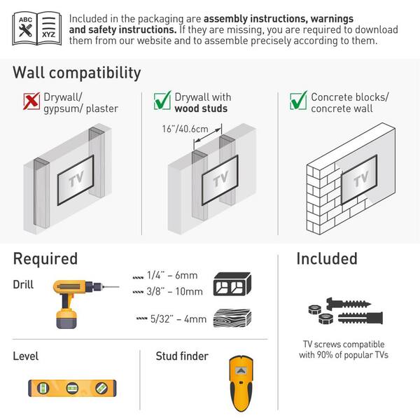 Barkan 13 in. - 80 in. Full Motion - 4 Movement Extra Long Dual Arm Flat/Curved TV Wall Mount White Extremely Extendable