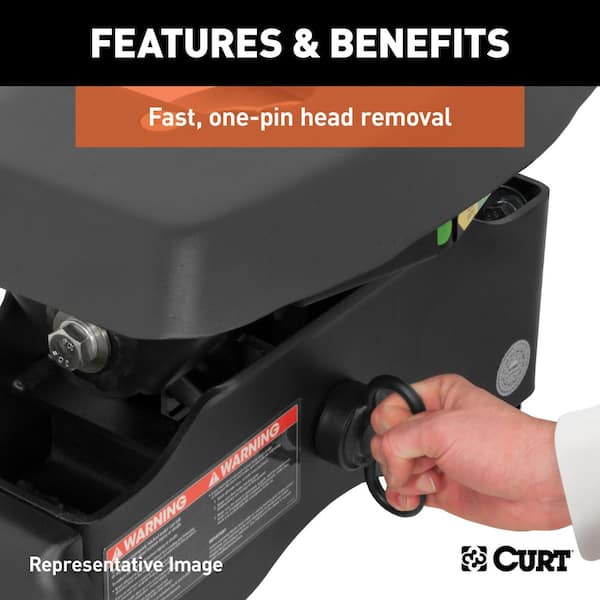 A25 5th Wheel Hitch, Select Silverado, Sierra 2500, 3500 HD, 8' Bed Puck System