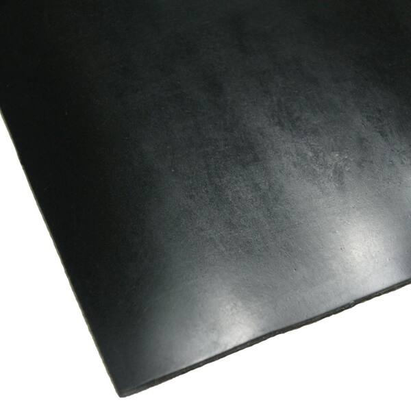 Cloth Inserted SBR 3/16 in. x 36 in. x 96 in. 70A Rubber Sheet - Black
