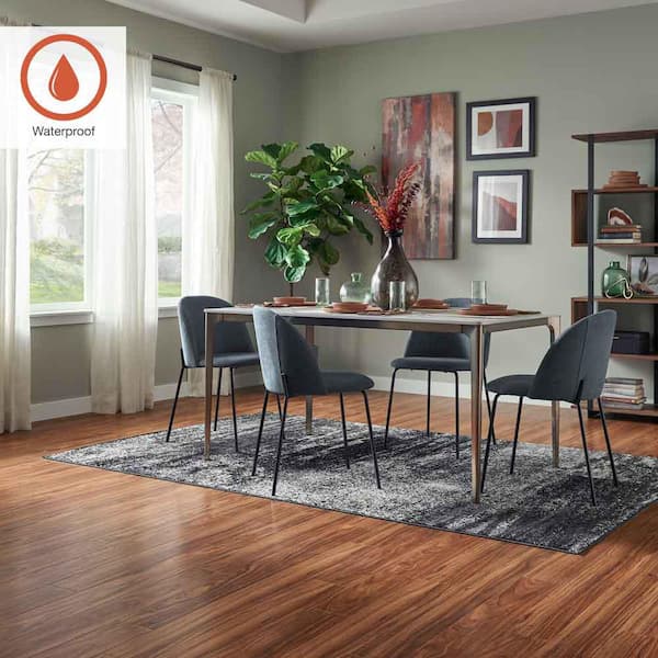 Outlast+ Paradise Jatoba 12 mm T x 5.2 in. W Waterproof Laminate Wood Flooring (13.7 sqft/case)