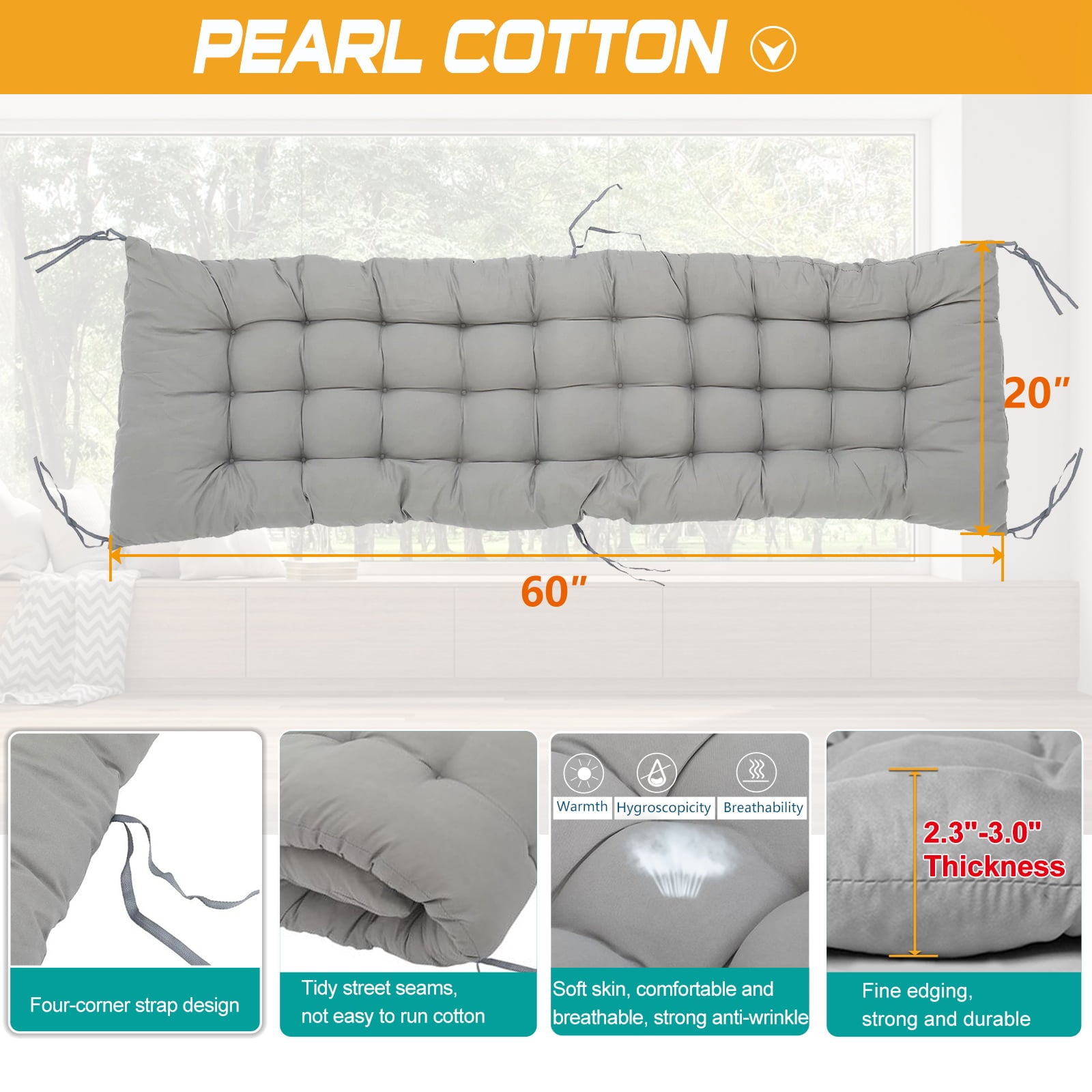 Lilypelle Zero Gravity Chair with Double Sided Pearl Mat Folding Lounge Recliner Chairs with Cushion,Cup Holder,Pillow