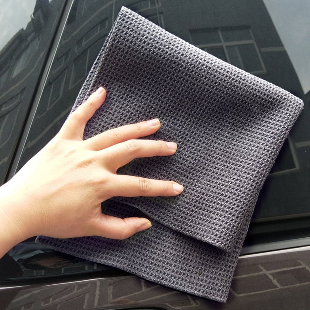 40x40cm Car Wash Towel Glass Cleaning Wax Polishing Detailing Waffle Weave Towel Car Cleaning Superfine Fiber Towel
