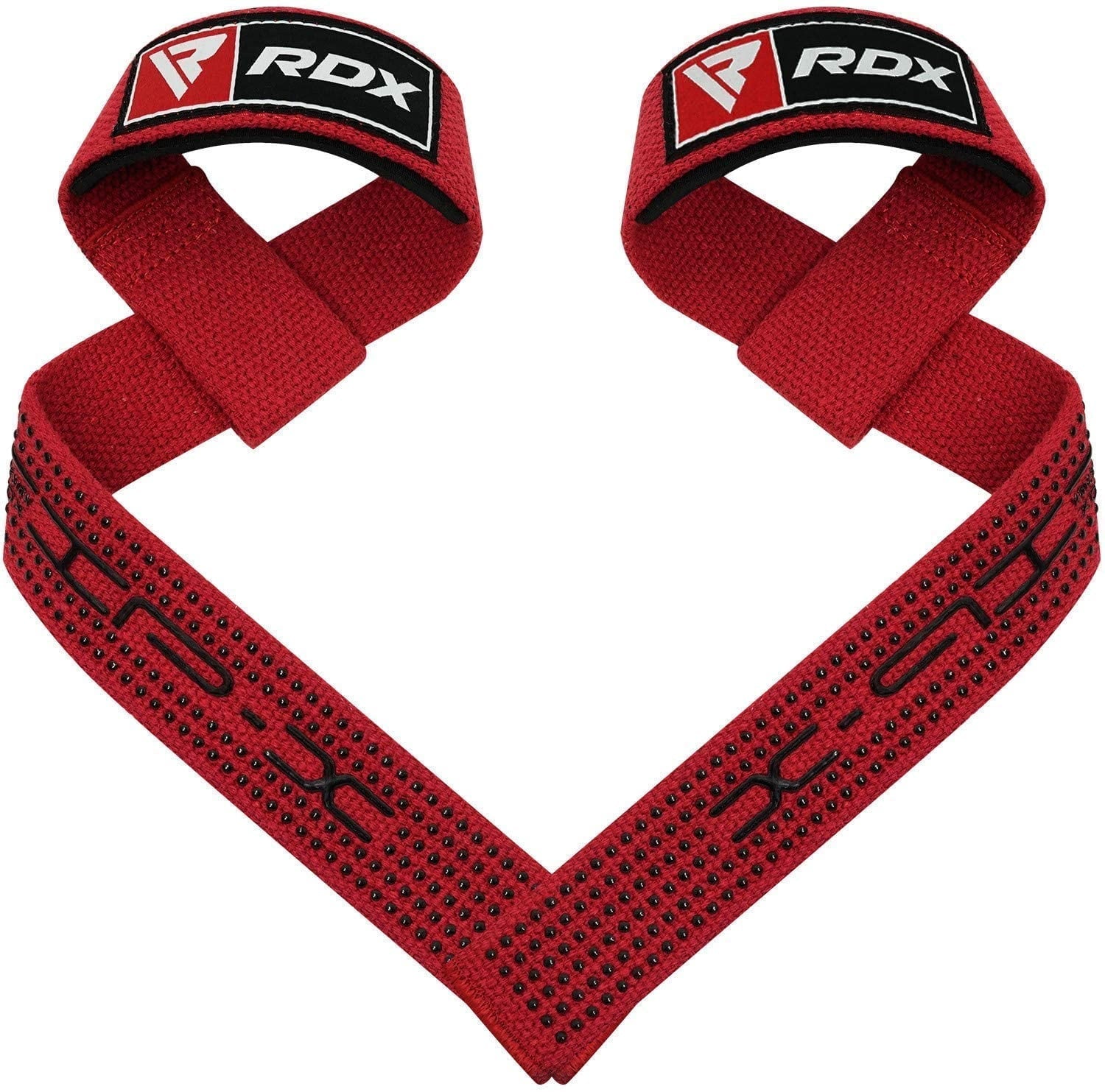 RDX Weight Lifting Straps, Deadlifting Powerlifting, 60CM Anti Slip Hand Bar Grip, 5MM Neoprene Wrist Support, Bodybuilding Workout Heavy Duty Weightlifting, Soft Cotton, Strength Training Gym Fitness