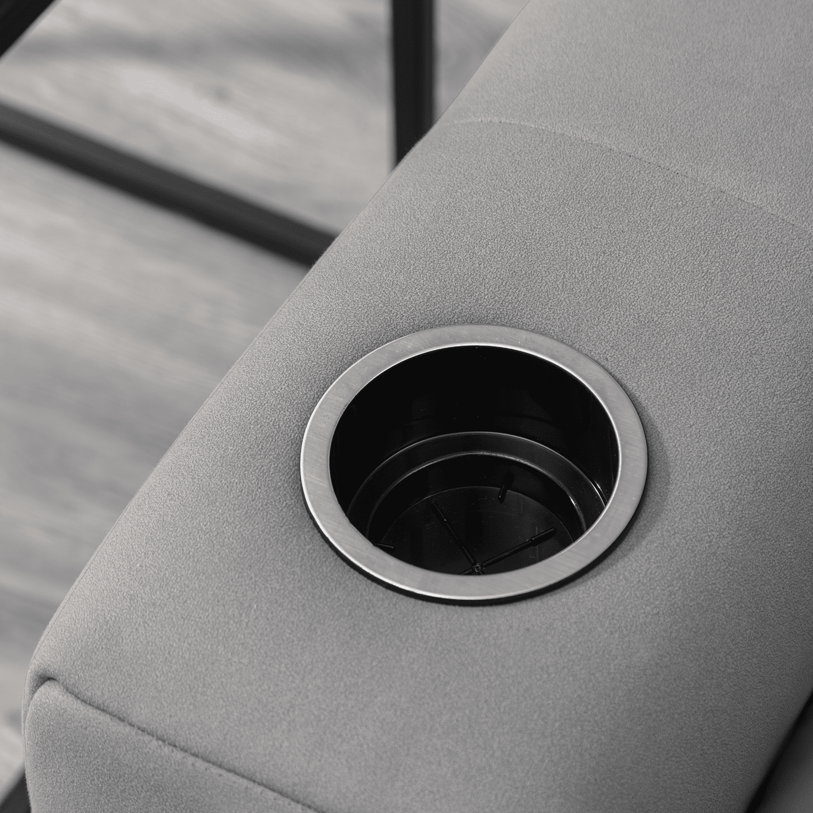 BALUS Modern U/L Shape Faux Leather Sectional Sofa, Modular Tufted Lounge Couch Set with Ottomans, Modern Upholstered Furniture for Living Room, Light Gray