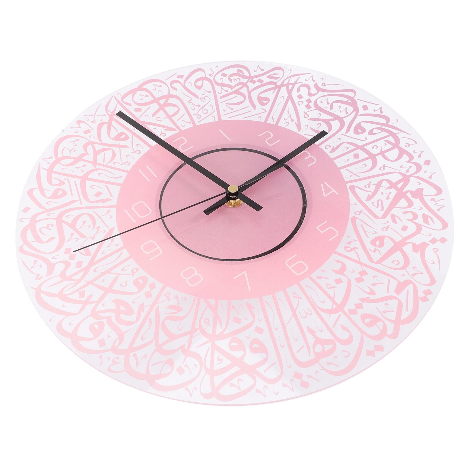 HOMEMAXS Eid Mubarak Wall Clock Mubarak Ramadan Acrylic Wall Clock Acrylic Art Wall Hanging Clock