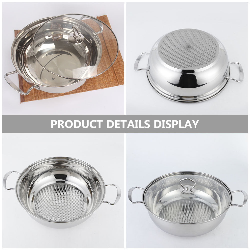 Homemaxs 1Pc Shabu Shabu Pot Induction Cooker Pot Hot Pot Cookware Non Sticky Stockpot