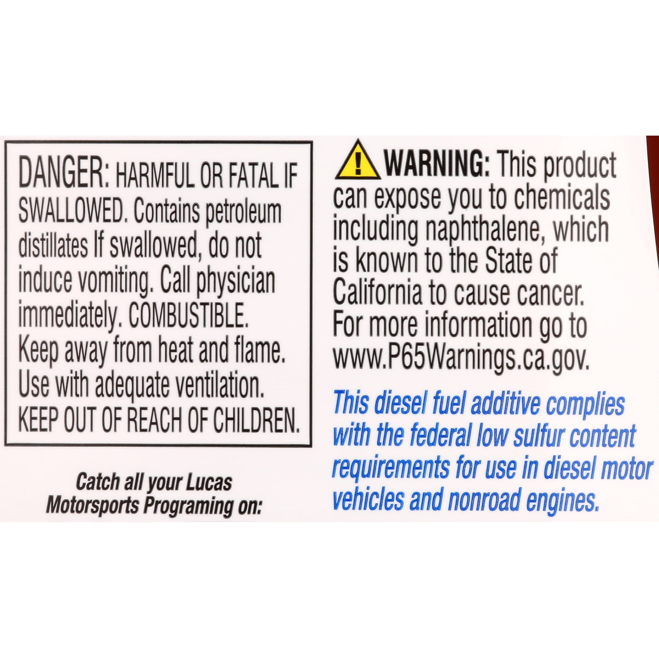 Lucas Oil 10866 Anti-Gel Cold Weather Diesel Automotive Additive - 64 fl. oz.