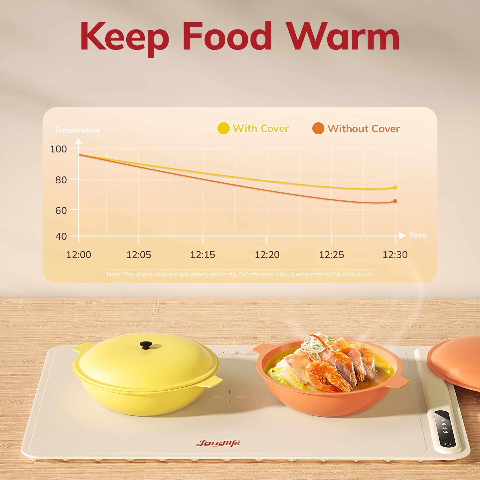Food and Plate Warming Tray, Electric Food Warming Tray for Buffet Serving Multifunctional Food Warmer Plate Hot Plate Keeps Food Hot Warming Serving Tray Restaurants Events Home Dinners - BW601