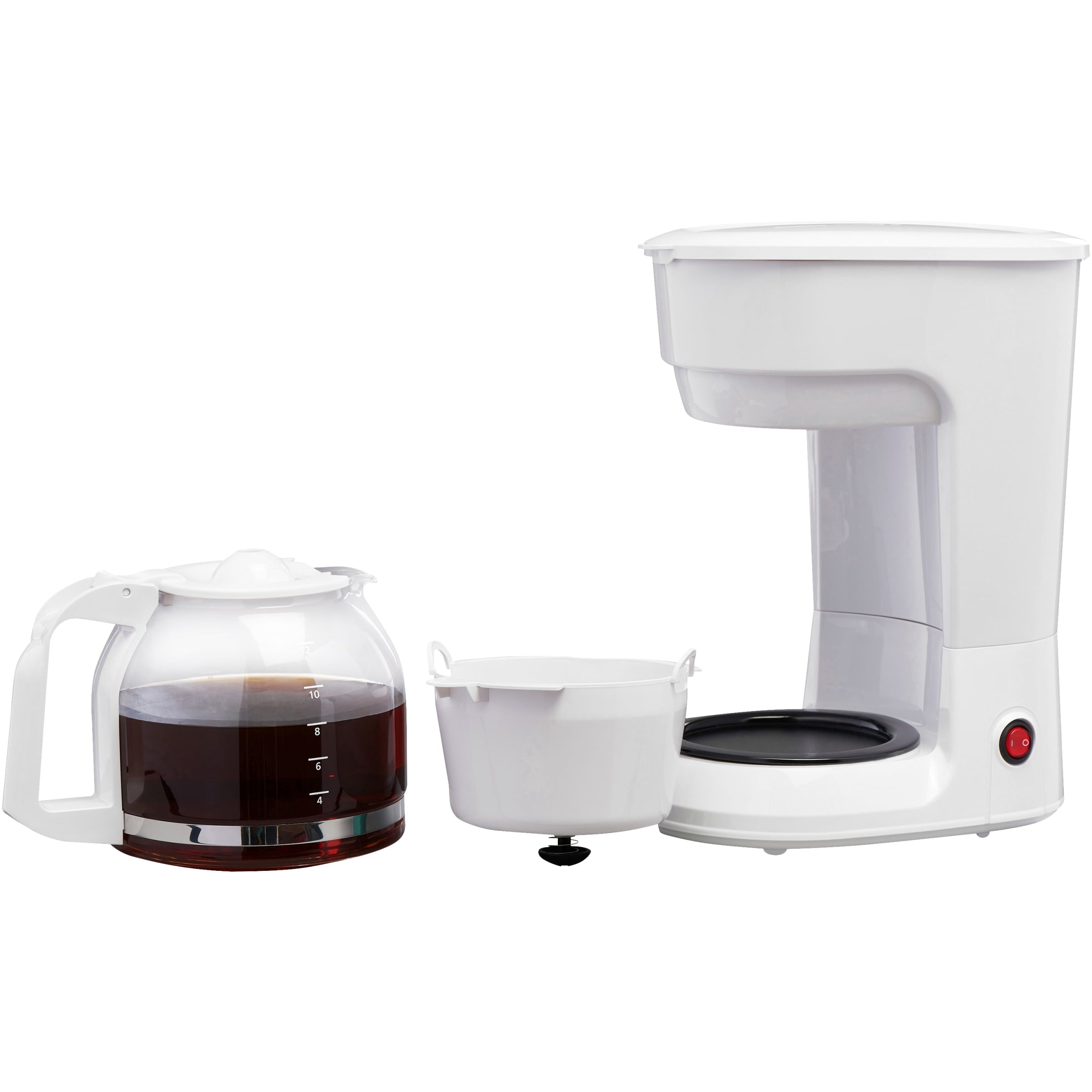 Mainstays White 12-Cup Drip Coffee Maker, New