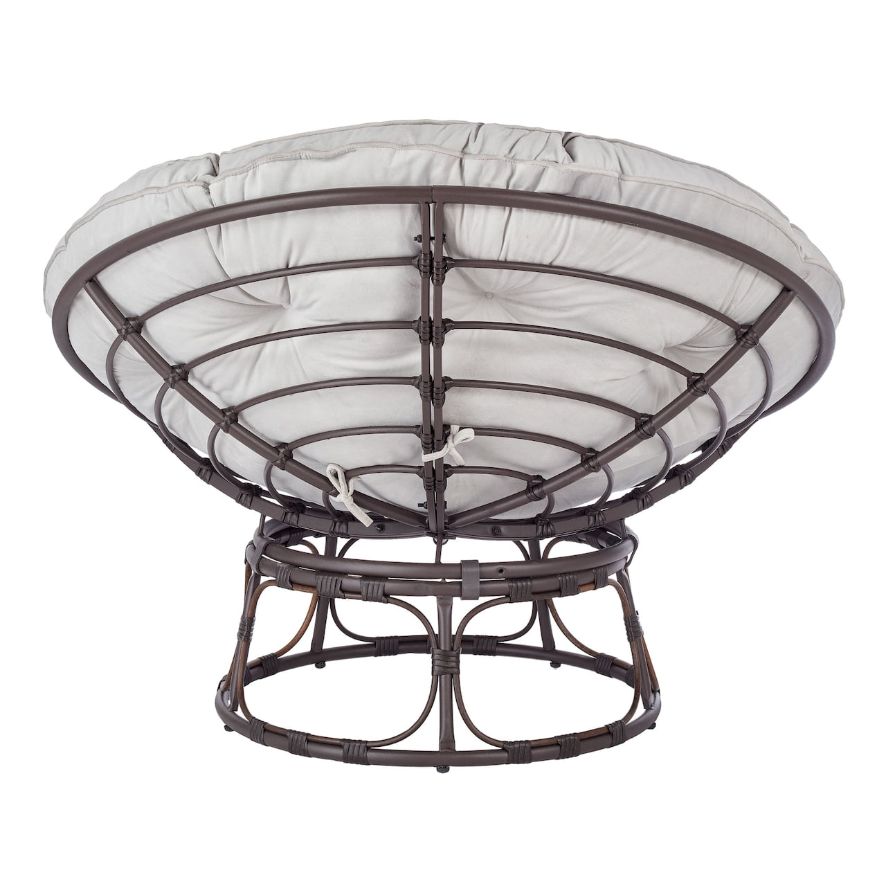 Better Homes & Gardens Papasan Chair, Pumice Gray, 46