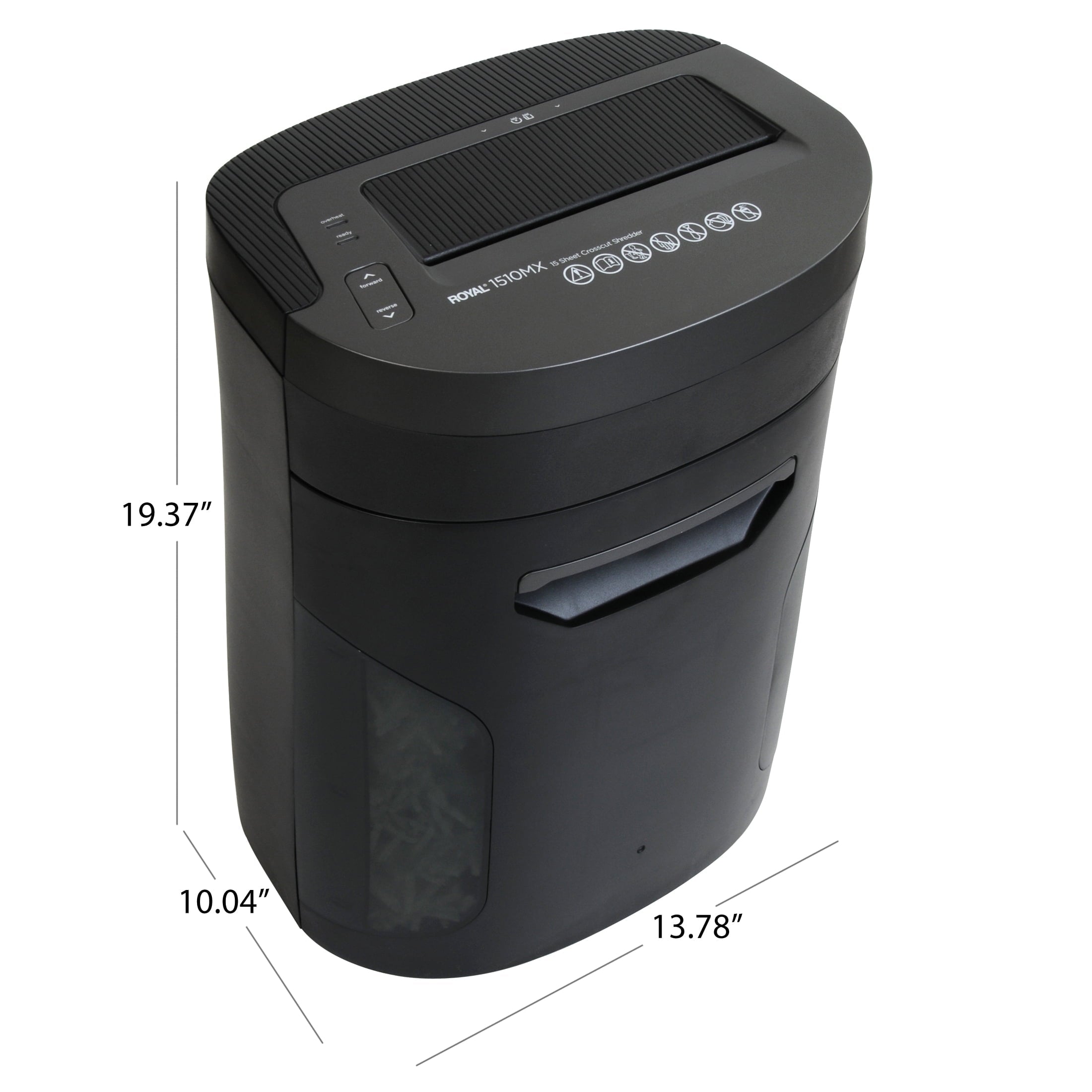 Royal Consumer 16951L 1510MX 15 Sheet Crosscut Paper Shredder