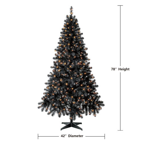 Madison Pine Artificial Christmas Tree W/ Clear Incandescent Lights 6.5 ft Home