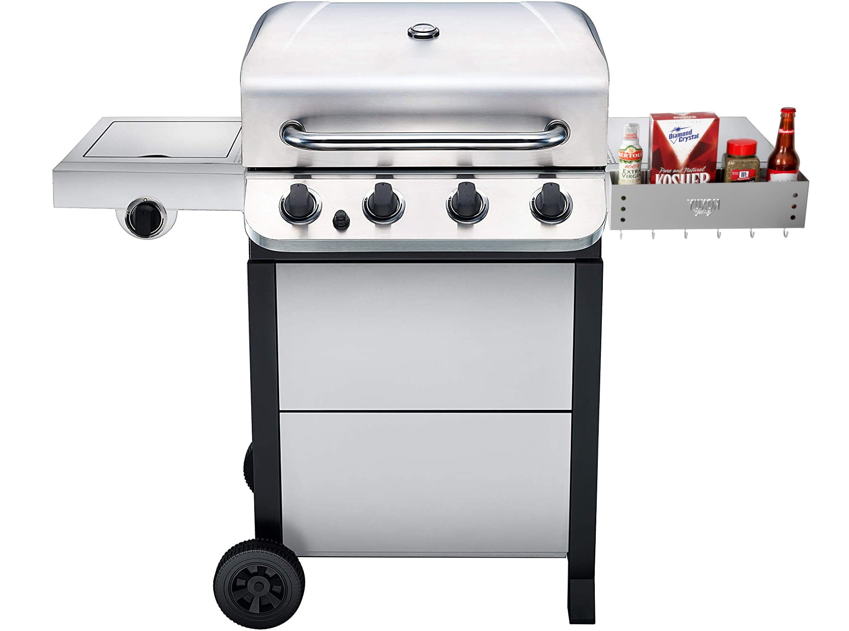 Glory BBQ Caddy Organizer Original Stainless Steel Griddle Caddy The Grill Caddy Designed for Char-Broil Model 463377319 Performance 4-Burner Cart Style Grills - Clean & Organized Grill Station