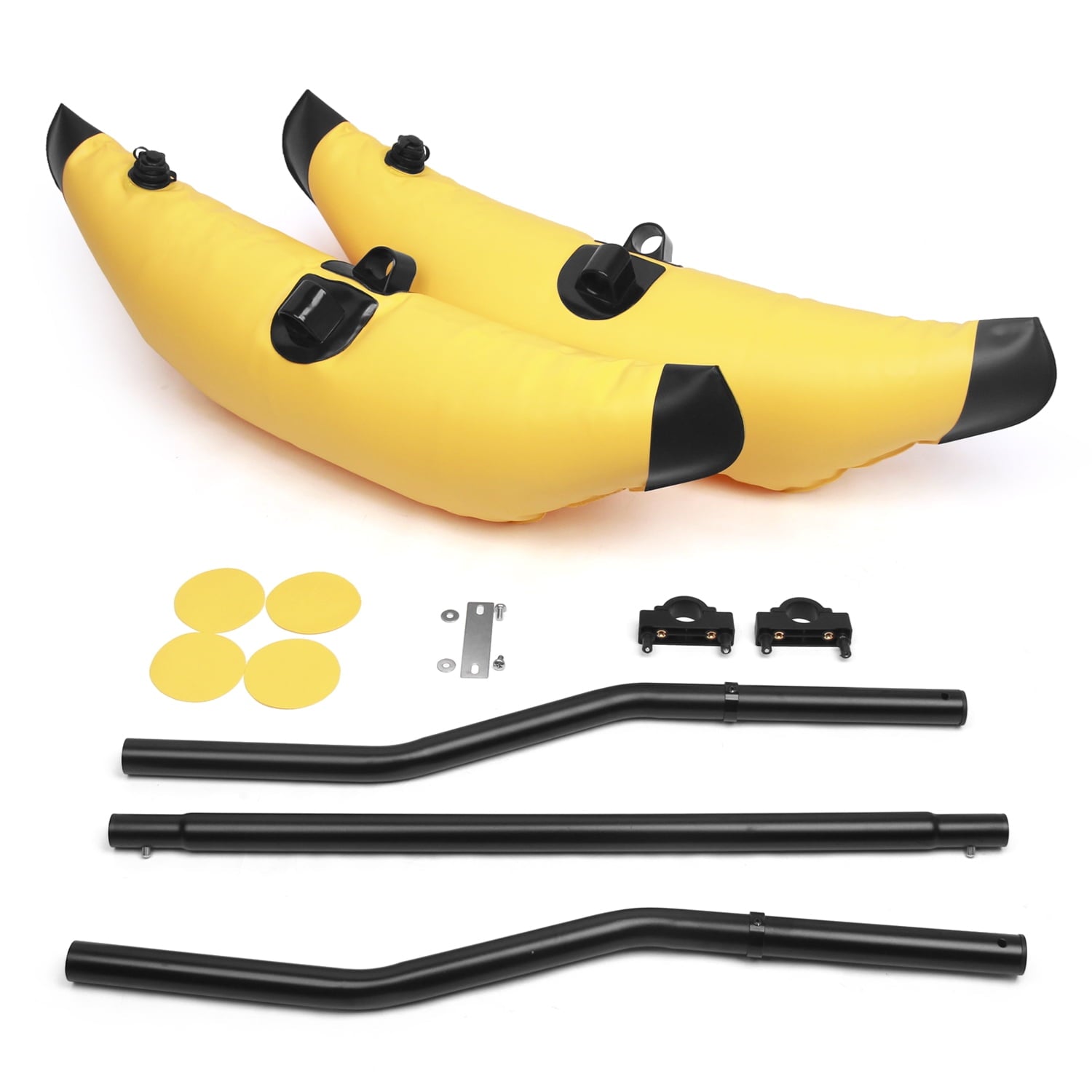 Tomshine 2pcs Kayak PVC Inflatable Outrigger Float Kayak Boat Fishing Standing Float Stabilizer Yellow