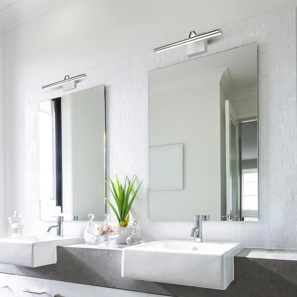 Procyon 24 in. ETL Certified Integrated LED Bathroom Lighting Fixture in Polished Chrome