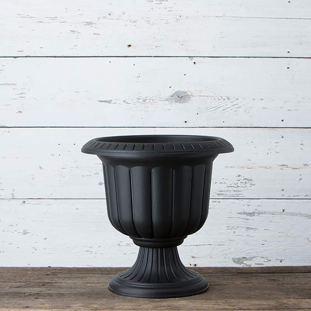 Novelty Classic Urn Planter, Black, 19 Inch