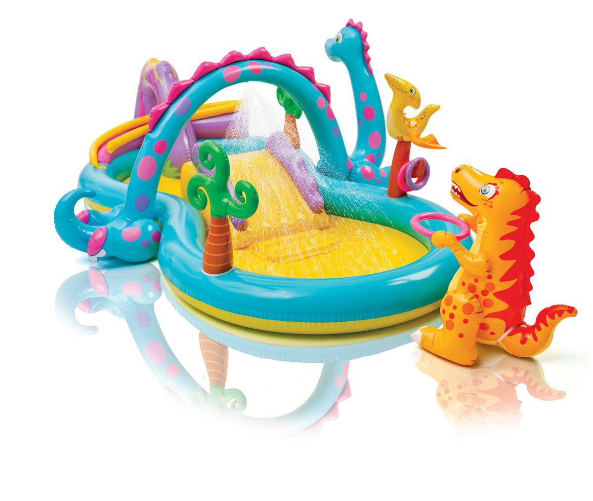 Intex Dinoland Kiddie Swimming Pool and Dinosaur Inflatable Swimming Pool