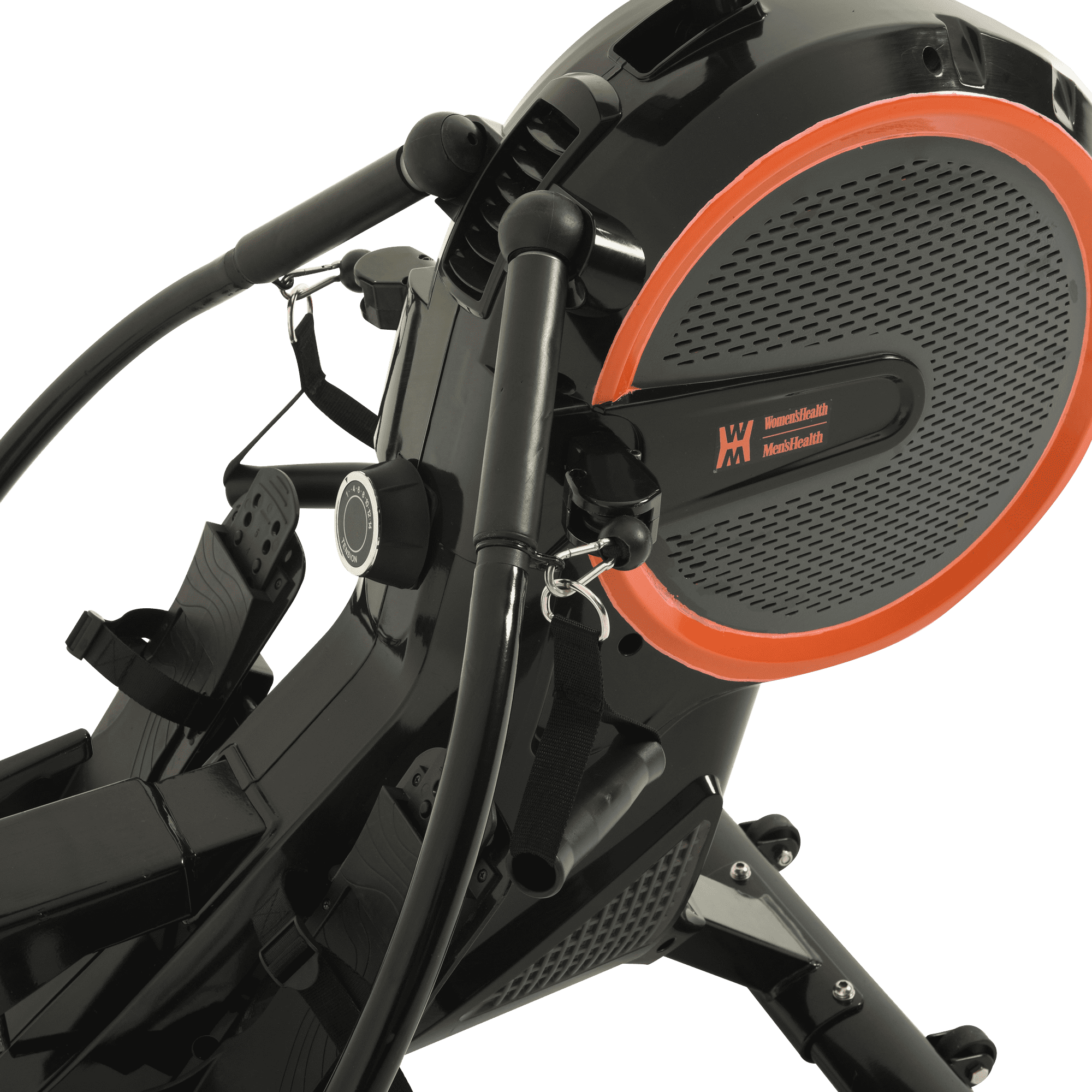 Women’s Health Men’s Health Dual Handle Rower, Airsoft Seat, Bluetooth App, Fan Magnetic Resistance