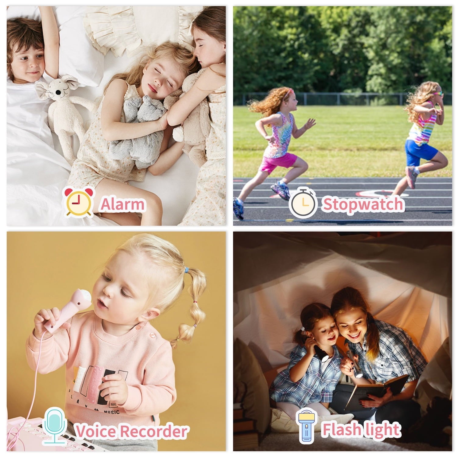 Hewitto Smart Watch for Kids-Kids Smart Watch with 24 Games Pedometer Toddler Watch with Dual Camera,Electronics Educational Toys for Ages 4-12