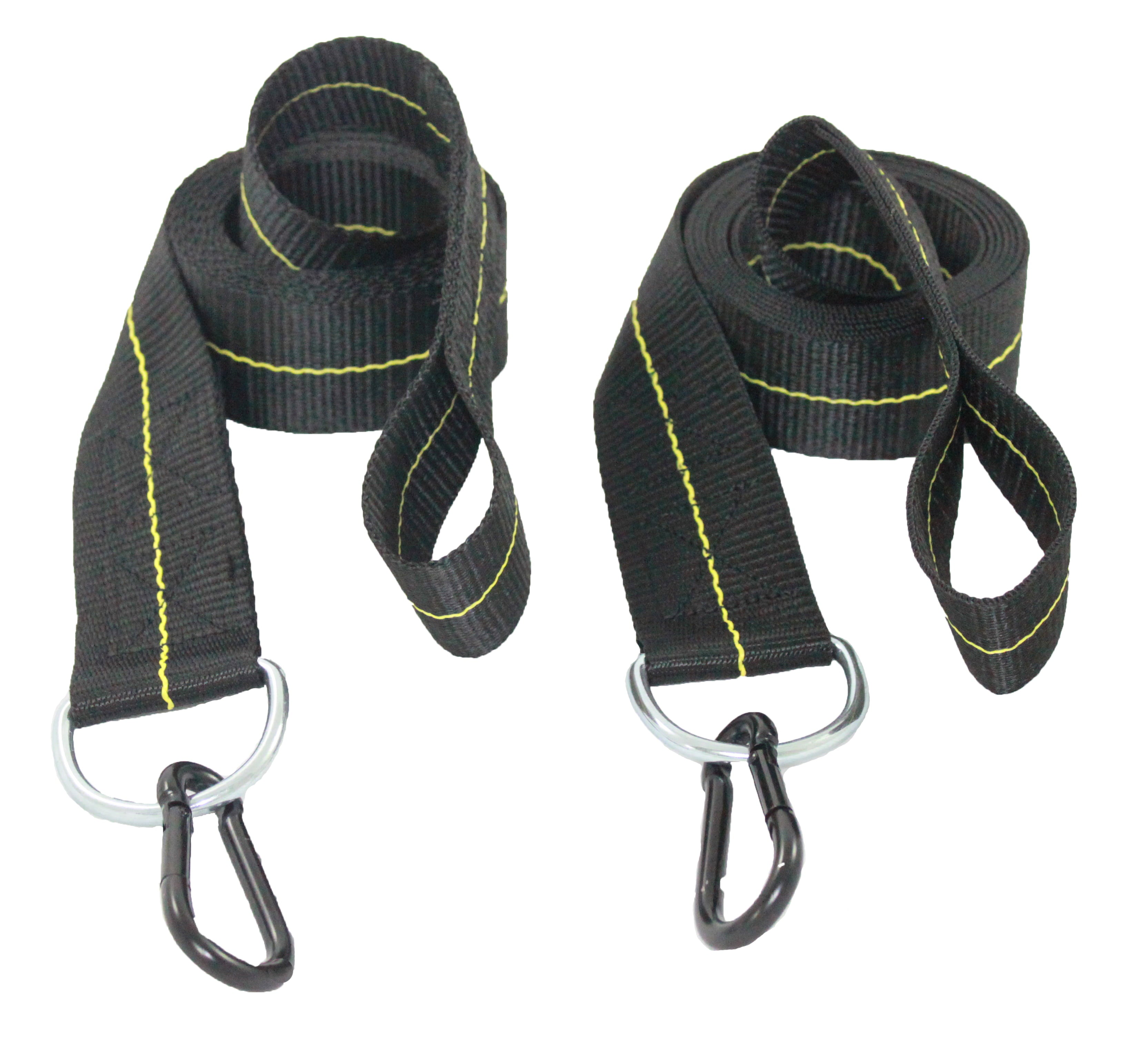 Hammock Straps - Tree Straps With Carabiner - 2 Inch X 8 Foot - Heavy Duty 4,000 lb Webbing - Hammock Tree Straps - Made in USA